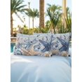 thumbnail image 4 of Outdoor Pillows Waterproof, Blue Starfish Coastal Throw Pillows with Inserts Included, Eucalyptus Summer Nautical Shell Vintage Indoor Outdoor Decorative Lumbar Pillow for Bed/Couch 12"x20", 2Pcs, 4 of 8
