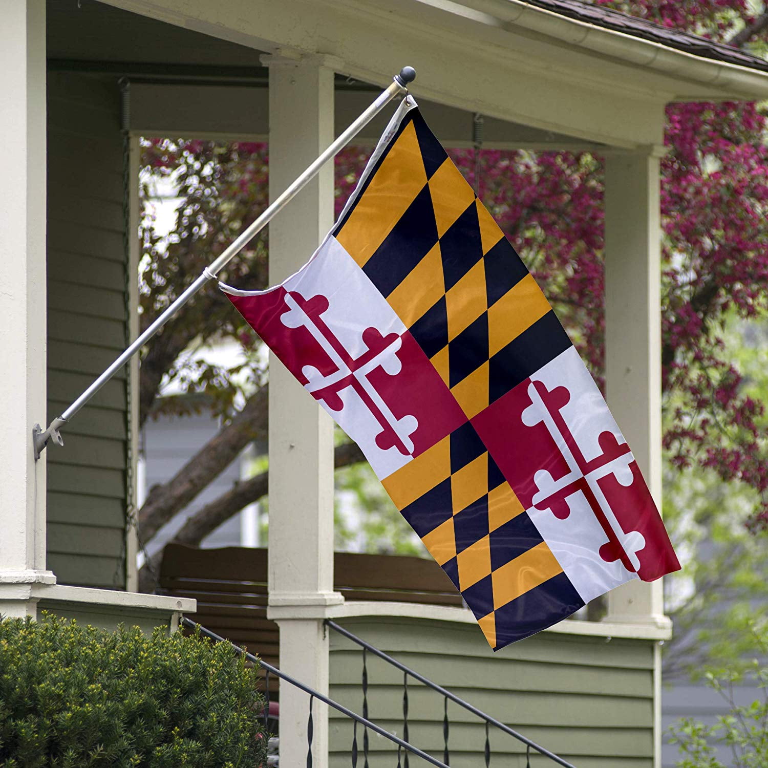 Vispronet Maryland Flag, 3ft x 5ft State Flags, Metal Grommets, Made in USA