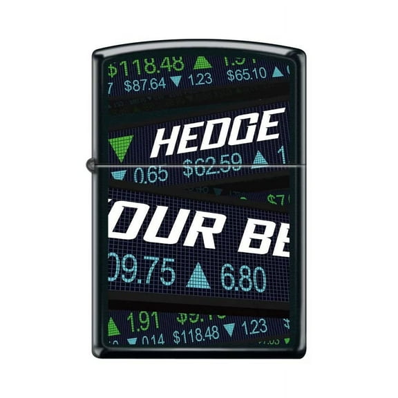 Zippo Lighter-Stock Market Struggle Black Matte Windproof Lighter #Z5455