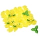 thumbnail image 1 of Uxcell 250 piezas cabezas de rosa de espuma de 1.4 pulgadas con 10 piezas de hojas de 5 cm para accesorios de manualidades, Amarillo, 1 of 5