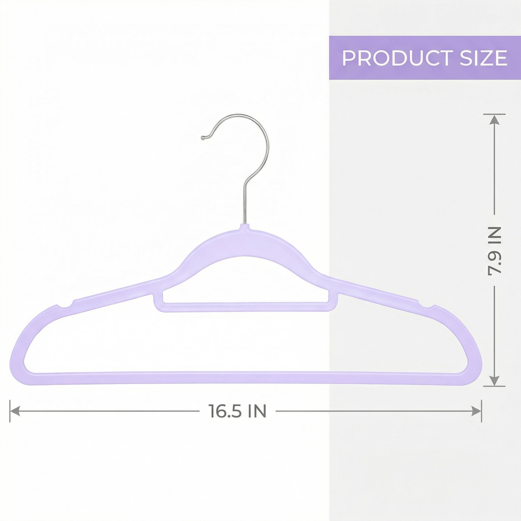 Unique Bargains 10Pcs Plastic Durable Hangers With Pinch Clips Purple