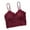 Wine red, variant on Women Sexy Lingerie Lace V Neck Crochet Bralette Bra Crop Top Cami Padded Tank