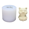 thumbnail image 1 of Molde de vela con forma de gatito, moldes de resina de arcilla polimérica, cera, crayón, molde para bricolaje, 1 of 5