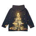 thumbnail image 5 of AUNVITO Christmas Print Hooded Zip-Up Hoodie with Pockets Long Sleeve Sportswear for Boys & Girls 4-12Y Casual Winter Outerwear, 5 of 6