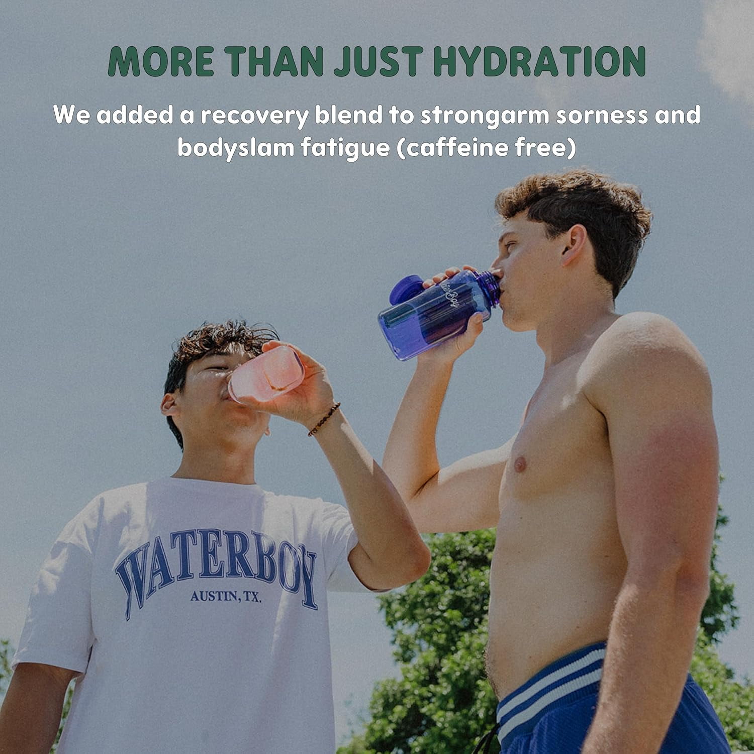Waterboy Workout Hydration Sugar-Free  Electrolyte Powder Packets, Lemon Lime, 6 Count