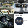 thumbnail image 5 of Yuyamidu 14 PCS Bee Car Seat Cover Full Set of 14 Floral Auto Steering Wheel Cover Seat Belt Strap Pads Cup Coasters Trash Bag Rearview Mirror Cover Armrest Cover Pad Handbrake Cover Set, 5 of 7