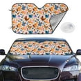 thumbnail image 2 of Kdxio Cute Chickens Print Windshield Sun Shade,UV Rays and Sun Heat Protection,Sunshade for Car Windshield,Car Shade Front Windshield - Small, 2 of 6