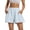 Light Blue, variant on Only Moment Women's Casual Elastic Waist Lounge Shorts Polyester,Spandex Stretch Ankle Sweatpants for Golf, Athletic, Lounge, Travel, Work Yoga Shorts for Wowomen Purple,S