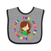 Inktastic Autism Awareness Girl Girls Baby Bib