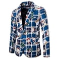 thumbnail image 2 of Chaquetas de Chaqueta de Navidad Para Hombres Estampado Slim Fit Abrigo de Traje Casual de Un Solo Pecho Odeerbi  ODB207407, 2 of 4