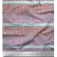 thumbnail image 1 of Soimoi polyester Crepe Fabric Stripe,Floral & Paisley Print Fabric by the Yard 42 Inch Wide, 1 of 1
