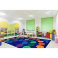 thumbnail image 5 of Carpets for Kids 8412 7 ft. 6 in. x 12 ft. Rectangle Premium Rainbow Seating Rug, 5 of 5