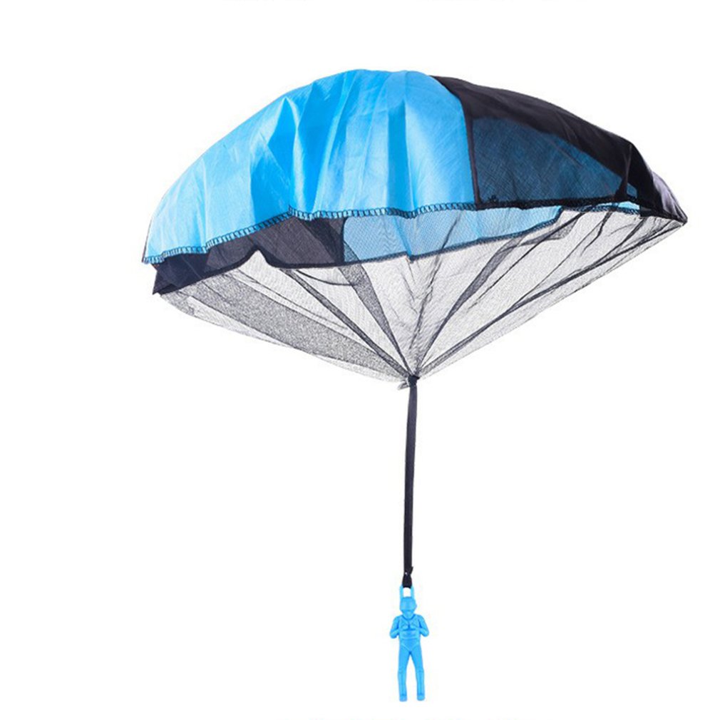 [TOP.E]Durable Safe Parachute Kids Hand Throw Parachute Toy Free Toss