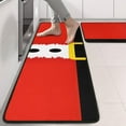 thumbnail image 2 of Kitchen Rugs Sets Of 2,Red Christmas Santa Costume Pattern Anti Fatigue Kitchen Mat Rugs Non Slip Washable,Decorative Kitchen Floor Mats for Kitchen,Sink,Laundry,17"x47"+17"x47", 2 of 5