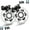 1pair caliper+2PC floating rotor, variant on BUCKLOS MTB Bike Disc Brake kit, Mechanical Disc Brakes Aluminum Alloy Caliper for Mountain Bike with 160mm Stainless Steel Rotor/Floating Rotors