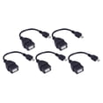 thumbnail image 1 of Paquete 5 Cables Adaptadores OTG USB Micro USB V8 Grueso, 1 of 2