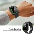 thumbnail image 5 of KOMI 2-Pack for Apple Watch 40mm Screen Protector Case,for iWatch Series 8/7/6/5/4/Series SE/SE 2 40mm Protection Cover All-Around Tempered Glass Screen Protector Case Ultra-Thin - Black+Black, 5 of 5