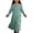 Light Green, variant on TBWNWG Elegant Floral Lace Hem Round Neck Pure Color Party Gown Dress For Girls Celebrations And Special Events,Size 11-12 Years