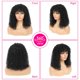 thumbnail image 2 of Peluca Semicaoprizada con flequillo, 100% cabello humano, 40 cm, 2 of 5