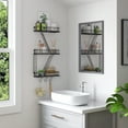 thumbnail image 5 of Fire Escape Wall Shelf Black, Fire Escape Ladder 3 Story Shelf Wall Storage, New York Inspired Cool Bookshelf Metal Shelves, New York Action Figurine Display Shelf for Bathroom, Living Room, 5 of 6