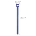 thumbnail image 2 of Uxcell 8IN Hook & Loop Cable Ties, 150Pcs Adjustable Plant Ties, Cord Organizer, Blue, 2 of 6