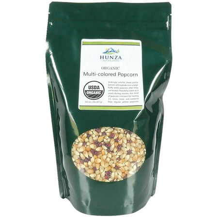 Hunza Organic Multi-colored Popcorn (2-lbs)