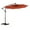 Orange, variant on 10Ft Solar-Powered Umbrella, Patio Umbrella With Hand-Crank Lift And Easy-Tilt System,LED Offset Hanging Market Patio Umbrella For Backyard, Garden & Deck,Orange