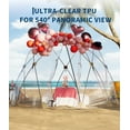 thumbnail image 3 of PopUp Bubble Tent Clear Outdoor S-helter 10.5*10.5 FT All Weather with C-arryBag, 3 of 7