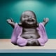 thumbnail image 3 of Estatua de Buda Feliz Maitreya BLESIY de Cerámica Feng Shui, 3 of 7