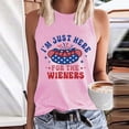 thumbnail image 2 of Ruyang American Flag Star Baseball Casual Tank USA Stripes Sleeveless Vest Casual Summer Vacation Funny Print Letter Vest, 2 of 4