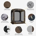 thumbnail image 6 of EAST OAK Pop up Screen House 6 x 6 FT Waterproof Canopy Tent for Patio, Backyard, Brown, 6 of 8