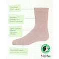 thumbnail image 3 of MeMoi Kids Unisex Ribbed Cotton Rich Crew Socks, 0, Blush, 3 of 12