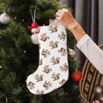 thumbnail image 5 of Sikiie Retro Squirrel Christmas Stockings,18 Inches Christmas Stockings Xmas Hanging Stockings for Family Christmas Decorations & Gifts, 5 of 7