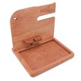 thumbnail image 4 of Wood Phone Docking Station Clear Texture Multi Slot Multifunctional Wallet Key Glasses Organizer Wood Phone Holder Light Color, 4 of 5