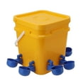 Automatic Chicken Waterer Cup with 12L Handheld Barrel Poultry Drinking