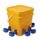 thumbnail image 3 of Bebedero automático para pollos con barril portátil de 12 l para aves de corral, gansos y patos + cuenco para pájaros azul y tornillos negros, 3 of 8
