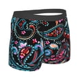 thumbnail image 2 of KLL Paisley Men's Cotton Boxer Briefs Underwear-Large, 2 of 8