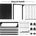 thumbnail image 2 of Adjustable C-Table with Storage Mesh Basket, C-Shaped Side Table with Wheels for Living Room and Bedroom, Slides Under Sofa for Laptop, Black, 2 of 9