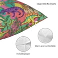 thumbnail image 4 of Rateoe Colorful Dinosaur Pattern Throw Pillow Cover Premium Pillow Stuffer Sham Square for Decorative Cushion Bed Couch Sofa(Pillow insert not included), 4 of 8