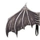 thumbnail image 5 of Alas de demonio 3D, plegadas, decorativas, ligeras, , no tejidas, ala de disfraz para fiestas, suministros, decoración, disfraces, juegos de Negro Macarena Ala de vestuario, 5 of 8