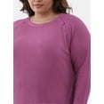 thumbnail image 5 of Terra & Sky Women’s Plus Thermal Tunic Top, Sizes 0X-4X, 5 of 5