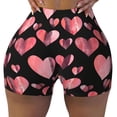 thumbnail image 2 of Fotbe Hearts Shorts Sin Costuras – Shorts Deportivos de Cintura Alta para Mujer, Elásticos para Gimnasio, Yoga, Running o Ciclismo-Large, 2 of 8