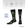 thumbnail image 6 of MeMoi Money Bags Cash Print Bamboo Blend Men's Crew Socks - Mens - Male, 10-13, Black, 6 of 12