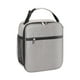 thumbnail image 1 of Lonchera portátil con asa y bolsillo para botella, bolsa de comida impermeable y térmica para Blanco Gris, 1 of 9