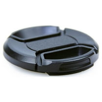 LIFKOME 55mm Black Round Plastic Front Lens Cap for Camera Accessory 1Pack