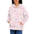 thumbnail image 2 of DISNIMO Rabbit Hoodie for Girls Ice Cream Hoodies Kids Boys Girls Fall Hoodies 6-7 Pullover Hoodie Sweatshirt with Hoodie Sweatshirts Trendy Clothes Street Wear Clothing, 2 of 7