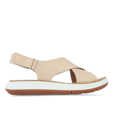 

Women s Clarks Jemsa Cross Leather Sandals in Pink