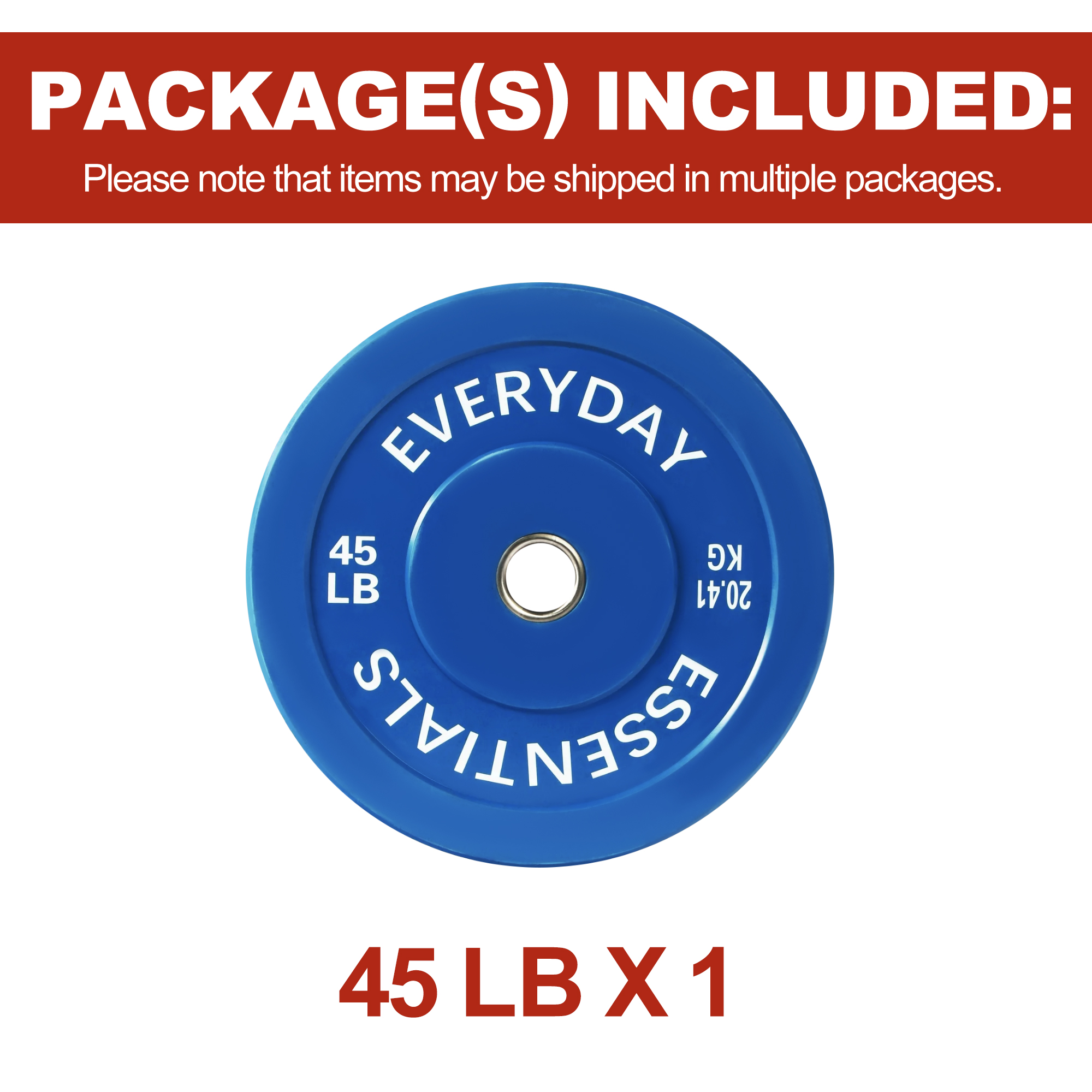 FlexWave 2-Inch Olympic Bumper Weight Plate，with Steel Hub, Multicolored, Multiple Sizes，Single & Pair, for Strength Training & Home Gym