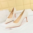 thumbnail image 3 of Zapatos de mujer de estilo minimalista, de moda, finos, con tacones altos, de boca poco profunda y punta puntiaguda, nuevos para primavera y otoño, 3 of 5