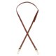 thumbnail image 1 of Correa de bolso de cuero Uxcell, reemplazo de PU, ajustable, para hombro, correa cruzada, marrón claro/dorado, 1 of 7